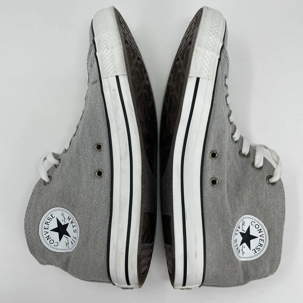 Converse Chuck Taylor All Star Grey Pinstripe High Top Classic M 10 12 132348F - Picture 6 of 10
